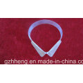 Clear PVC rigid sheet plastic collar stand for garment accessories(plastic products)